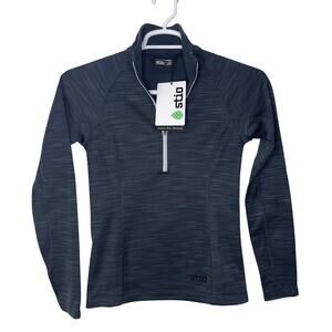 Stio Gannett Peak‎ Fleece Karuishi 1/2 Zip Women XS Gray Pullover Hiking NWT